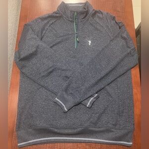 William Murray Men’s Large Navy Chip Shot 1/4 Zip Pullover Stretch Sweatshirt